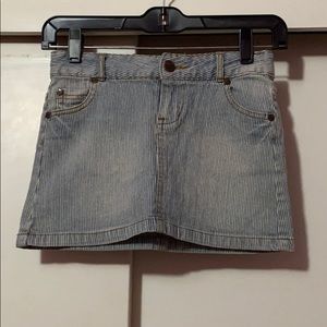 Light blue striped kids skirt